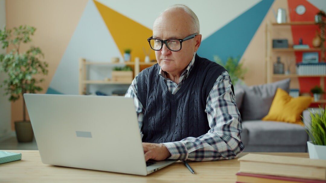 seniors using computer